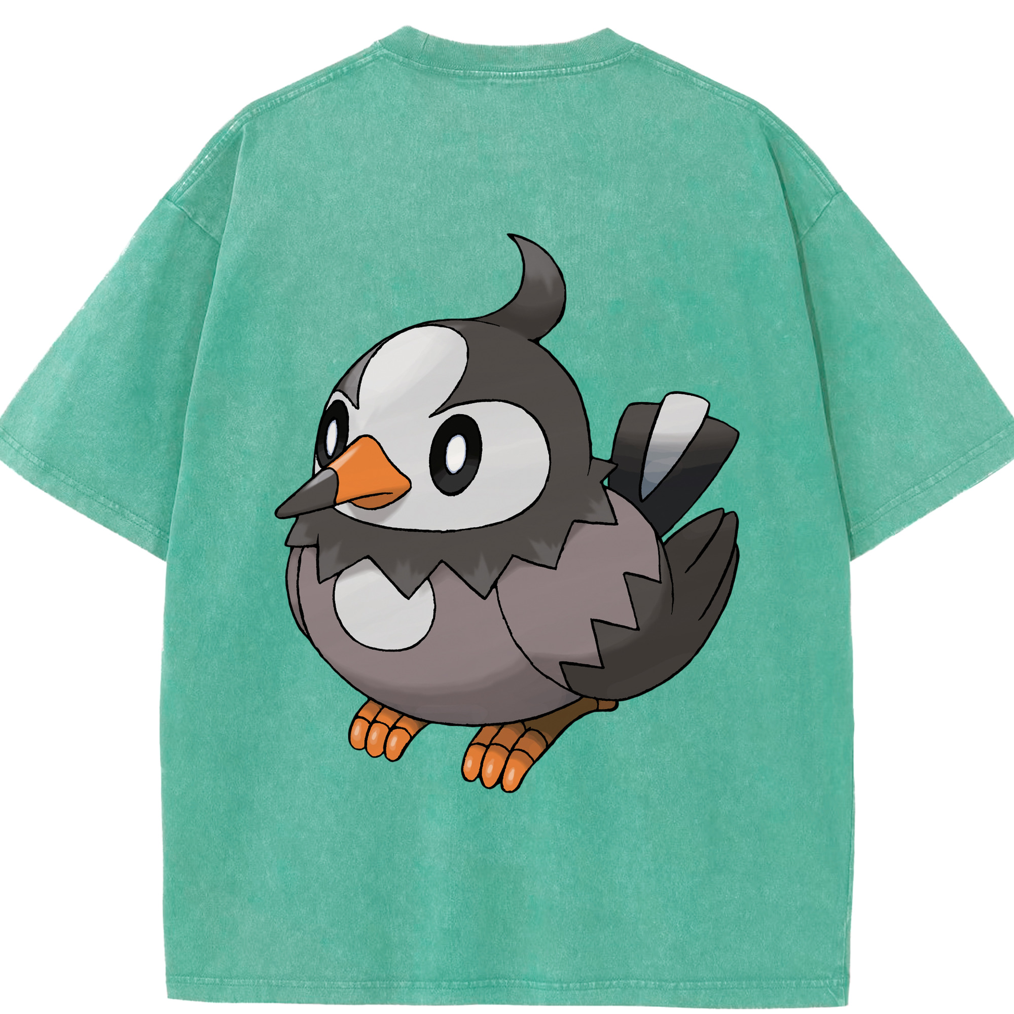 （画像用） ポケットモンスター Pokémon 綿100% ヴィンテージ風 半袖Tシャツ（背面プリント）